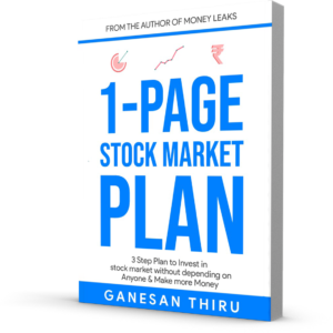 1 Page Stock Market Plan Book Cover