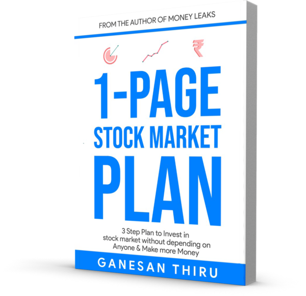1 Page Stock Market Plan Book Cover